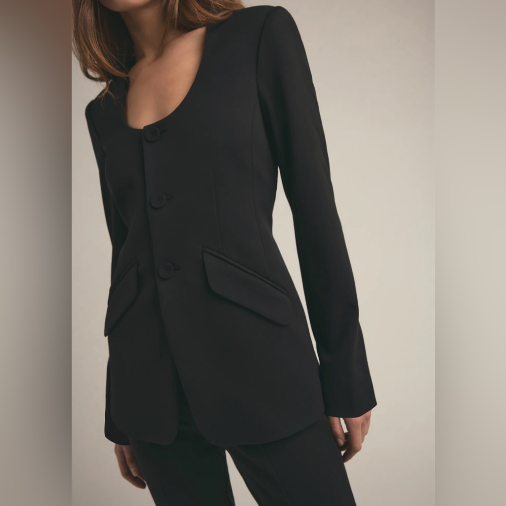 Nwt Favorite Daughter Black Diana Jacket